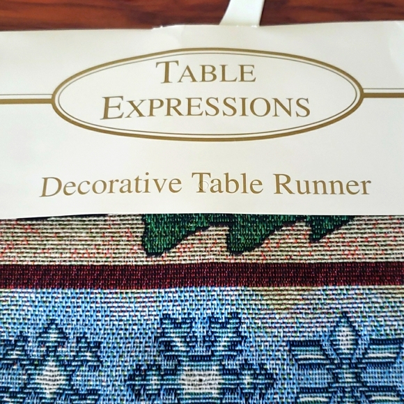 NWT Christmas 🎄  Themed Table Runner 72" X 13" Home Decor Dining Table. - Picture 4 of 15
